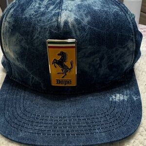 DOPE Tie-Dye Blue Denim Hat